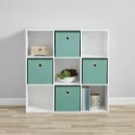 9 Cube Storage Organizer, White - 图片 3