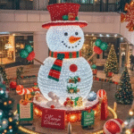 Hot-selling Christmas snowman decoration products for shopping malls