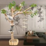 Large Big Cat Climbing Frame Jumping Platform Luxury Wooden Cat Tree Post Condo Sisal Furniture Pet House Tower - 图片 2